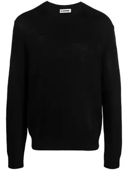 Jil Sander шерстяной джемпер, черный