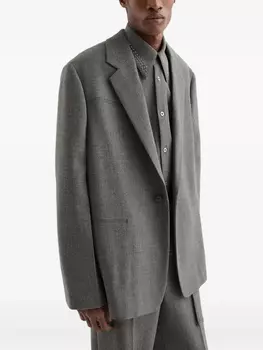 Jil Sander шерстяной пиджак, серый