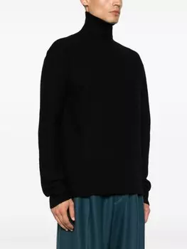 Jil Sander шерстяной свитер, черный