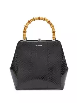 Jil Sander сумка Goji Bamboo, черный