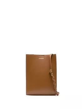 Jil Sander сумка на плечо с логотипом, коричневый