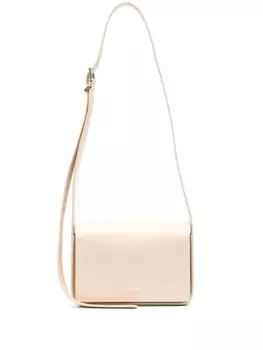 Jil Sander сумка на плечо с откидным клапаном, нейтральный цвет