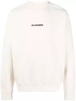 Jil Sander толстовка с логотипом, нейтральный цвет