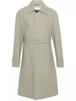 Jil Sander тренч длины миди, зеленый
