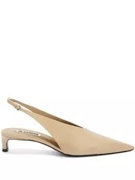 Jil Sander туфли с ремешком на пятке, нейтральный