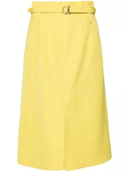 Jil Sander юбка миди 66, зеленый