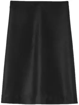Jil Sander юбка миди А-силуэта, черный