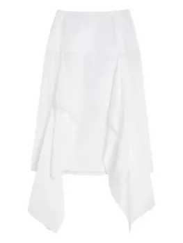 Jil Sander юбка миди, белый