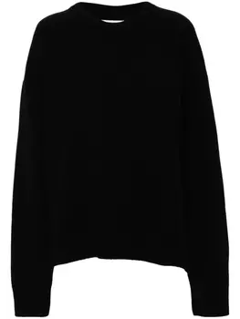 Jil Sander вязаный джемпер, черный