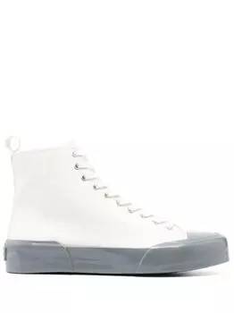 Jil Sander высокие кеды, белый