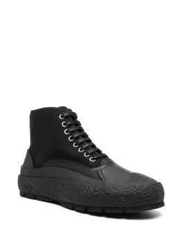 Jil Sander высокие кеды, черный