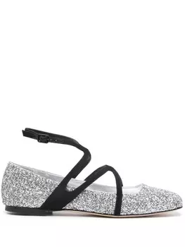 Jimmy Choo балетки Astoria, серебристый