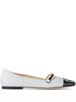 Jimmy Choo балетки Elisa, серебряный