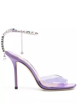 Jimmy Choo босоножки Saeda 100, фиолетовый