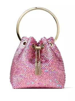 Jimmy Choo декорированная сумка-ведро Bon Bon, розовый
