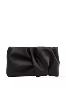 Клатч Jimmy Choo Bonny со сборками, черный