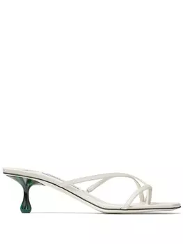 Jimmy Choo мюли Etana 50 с ремешками, белый