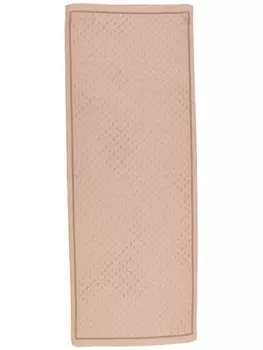 Jimmy Choo шелковый платок Doris с монограммой, розовый