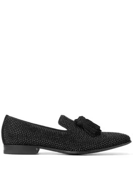 Jimmy Choo слиперы Foxley с кристаллами, черный