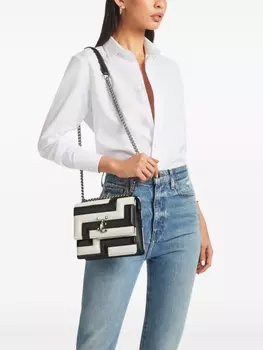 Jimmy Choo стеганая сумка на плечо Avenue Quad, черный