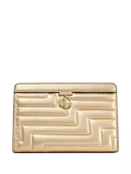 Стеганый клатч Jimmy Choo Varenne, золотистый