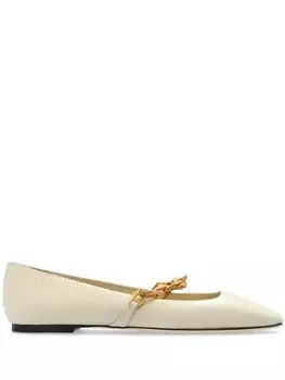 Jimmy Choo туфли-балетки Тильда, нейтральный цвет