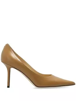 Jimmy Choo туфли Love 85 с острым носком, коричневый