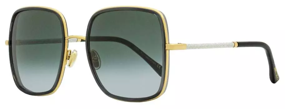 Jimmy Choo Женские квадратные солнцезащитные очки Jayla 2F79O Золотистые/Серые 57 мм