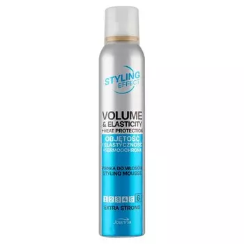 Joanna Styling Effect Мусс для волос Объем и эластичность + термозащита экстрасильный 150мл