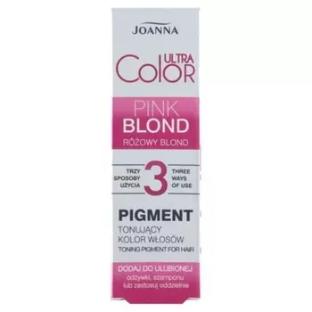 Joanna Ultra Color Pigment Тонирующая краска для волос Розовый блондин 100мл, New1