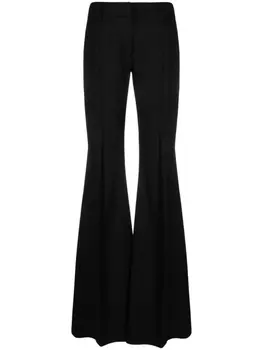 John Richmond Simion flared virgin-wool trousers, черный