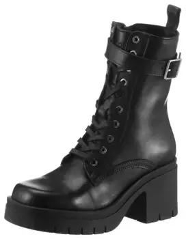 JOOP! Ботильоны на шнуровке "Unico Maria Alto Boot" с декоративными ремешками на голенище, черный