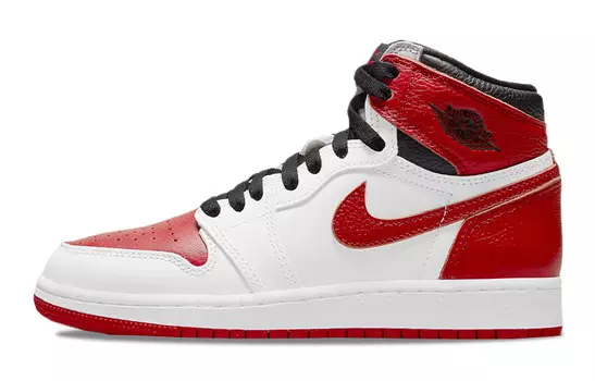 Кроссовки Jordan 1 Retro High OG Heritage GS, красный/белый/черный