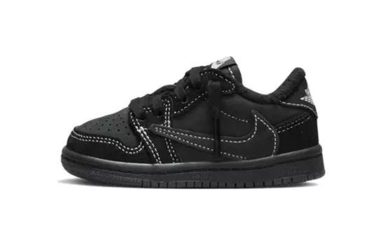 Кроссовки детские Jordan 1 Low x Travis Scott, черный