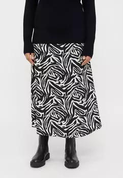 Юбка А-силуэта CARGRAPHIE LONG SKIRT ONLY Carmakoma, черный