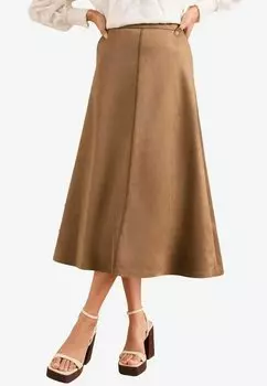 Юбка А-силуэта FIT AND FLARE MIDI Love & Roses, коричневый