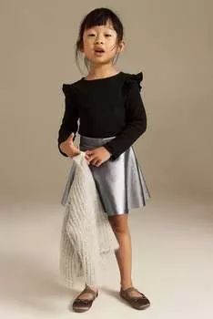 Юбка а-силуэта H&M, серебряный