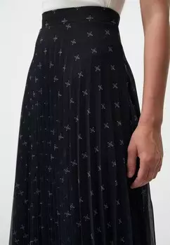 Юбка А-силуэта HIGH WAIST MIDI Jimmy Key, темно-синий