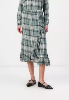 Юбка А-силуэта VMCAMILLO CHECK WRAP SKIRT Vero Moda, мультиколор