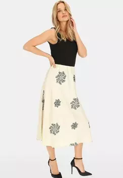 Юбка А-силуэта ZDOBIONA HAFTEM Z CEKINW Perso, цвет Mottled Beige