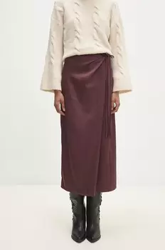 Юбка Answear Lab, гранатовый