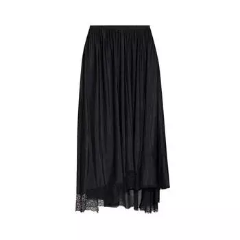 Юбка Balenciaga Lace-trimmed, чёрный