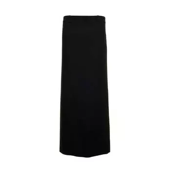 Юбка Balenciaga Wool Longuette With Back Slit, чёрный