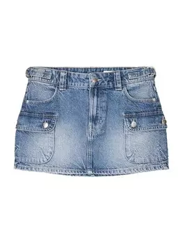 Юбка Bershka, синий деним
