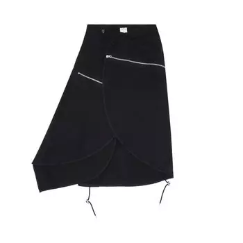 Юбка Courrges Modular Long Skirt, черный