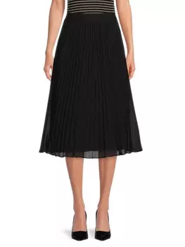 Юбка Dkny плиссированная гармошкой, черный