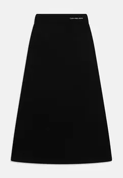 Юбка длинная Minimalistic Skirt Calvin Klein Jeans, черный