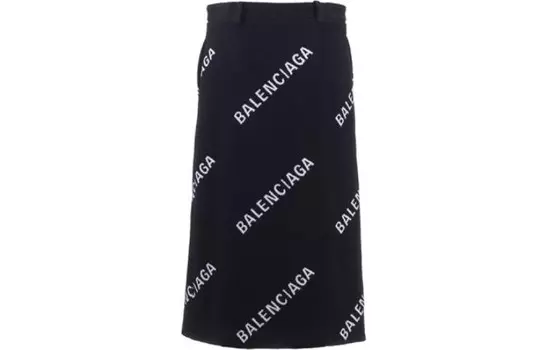 Юбка длинная женская Balenciaga, черный