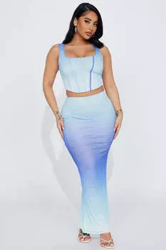 Юбка Fashion Nova SET24341, синий