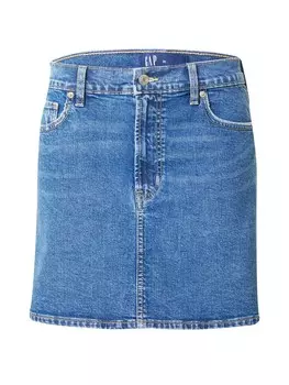 Юбка Gap, синий джинсовый